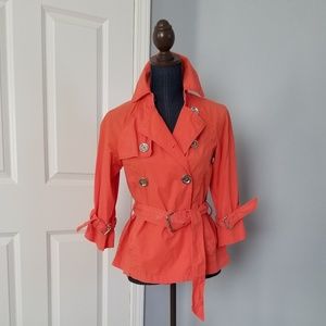 Michael Kors crop sleeve trench jacket